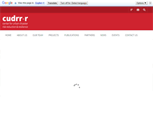 Tablet Screenshot of cudrr.org